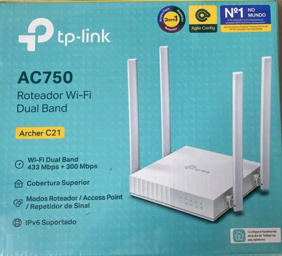 Roteador TP-LINK AC750 Dual Band Archer C21