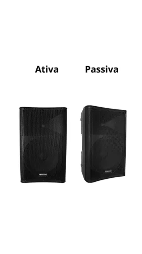 Kit - Caixa De Som Ativa Soundvoice Arka At-15 + Caixa Passiva Soundvoice Arka Pv-15 