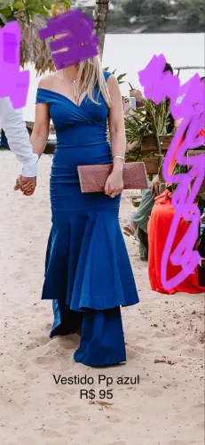Lindo vestido azul TAM 36
