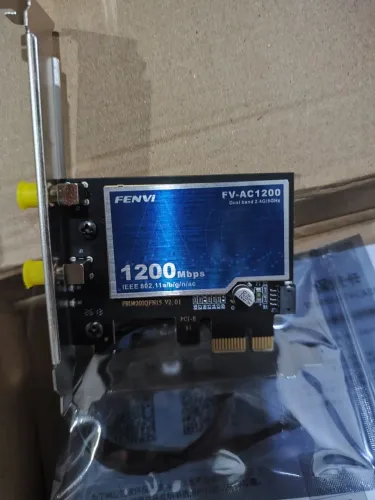 Placa de Rede WiFi 1200 Mbps Dual Band (2.4/5.8 GHz) PCI-Express com Bluetooth