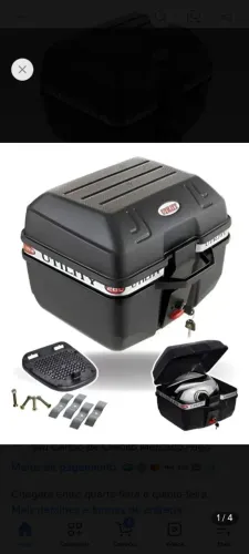 Vendo Bauleto Utility 28L, nunca usado, suporte universal.R$ 140,00.