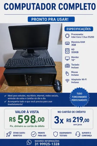 PC Intel Core 2Duo E5200