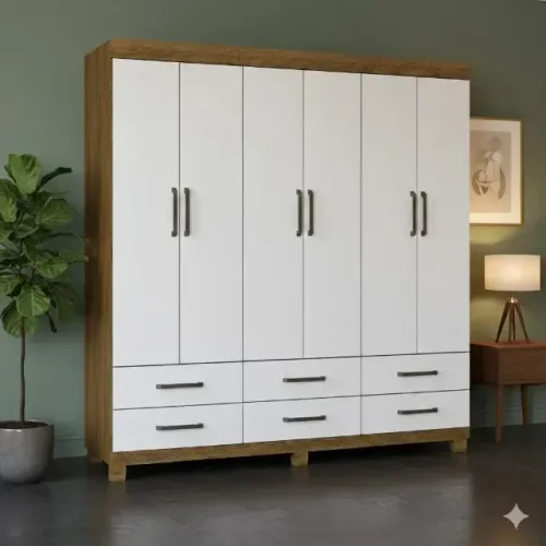 Guarda roupa com 6 portas
