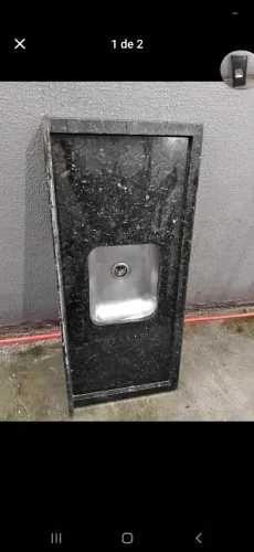 Pia granito 1,20x56 verde ubatuba