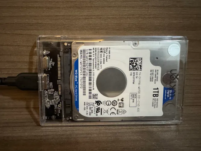 HD Externo 1Tb WD 3.0 compatível com Xbox, PS4, notebook.