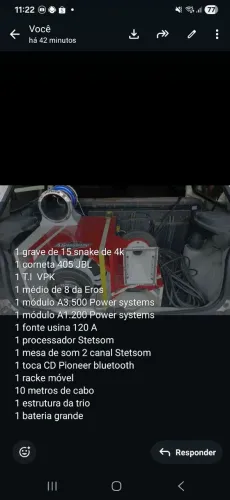 Som automotivo trio todos os itens nas fotos