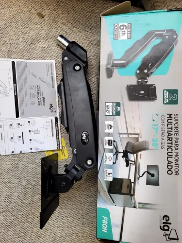 SUPORTE ARTICULADO DE MESA FN80 PRA TV/MONITOR 17"-80", ERGONÔMICO