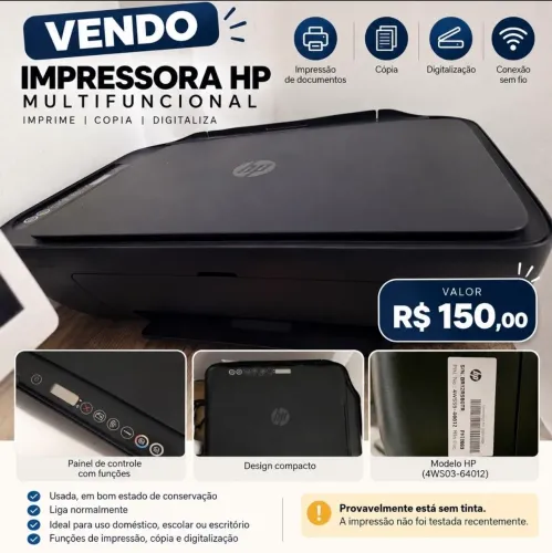 Impressora HP multifuncional