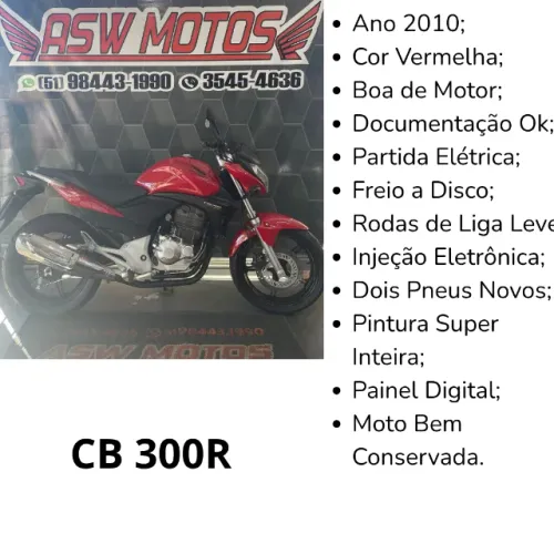 CB 300R 2010 Vermelha
