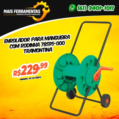 Enrolador para mangueira com rodinha 78595-000 TRAMONTINA