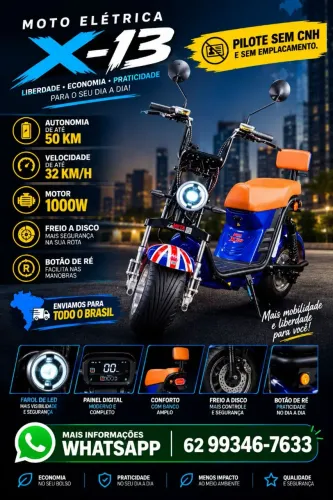 SCOOTER X13 NOVAS ZERO KM VARIAS CORES