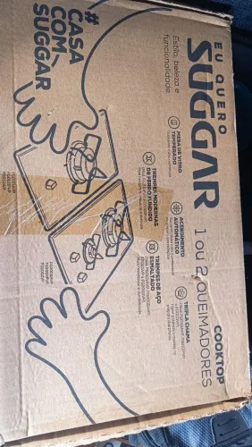 SUGGAR COOKTOP A GÁS VIDRO