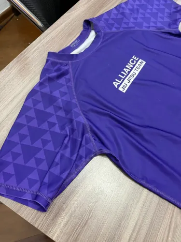 RASH GUARD ALLIANCE NEW STYLE MANGA CURTA - ROXA G