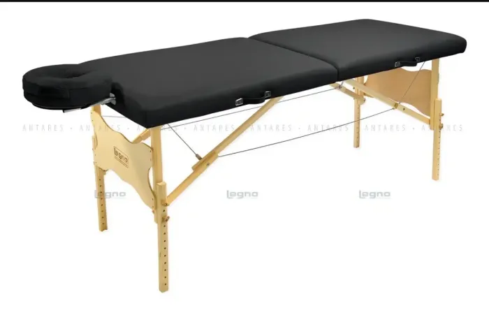 Maca Portátil Antares Maleta Regulagem De Altura 80cm Spa Preta