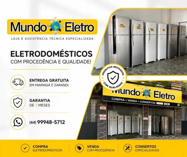 Geladeira (ENTREGO) + garantia + NOTA FISCAL