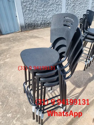 Banquetas altas Novas Cor Preta 70 cm Frete Gratis