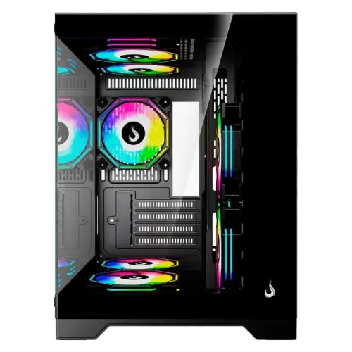 Gabinete Gamer Rise Mode Galaxy Glass M Mini, M-ATX, Lateral e Frontal em Vidro Temperado,