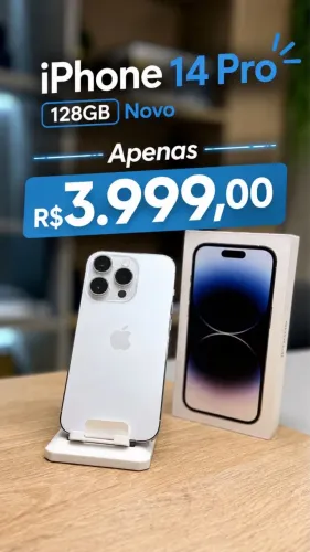 iPhone 14 PRO 5G 128GB Novo na caixa com Garantia Apple