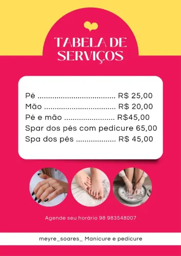 Manicure pedicure e Spar dos pés a domicílio 
