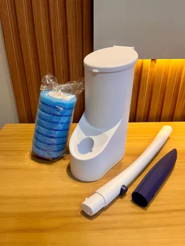 Escova Sanitária para Vaso com Refis Descartáveis + Suporte | Kit Completo