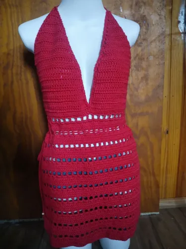 Vestido de crochê