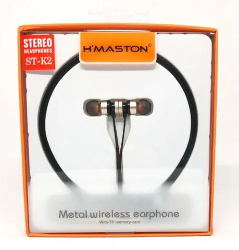 Fone Ouvido Bluetooth e Sd Card Suporte Pescoço Corrida St-k2 Produto Novo na Caixa