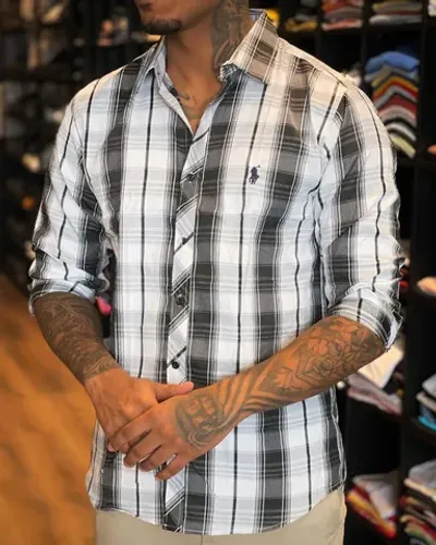 Camisa de botão Manga longa