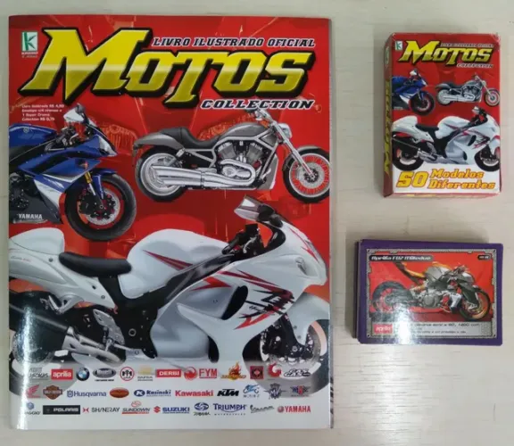 Álbum de figurinhas + cards MOTOS COLLECTION