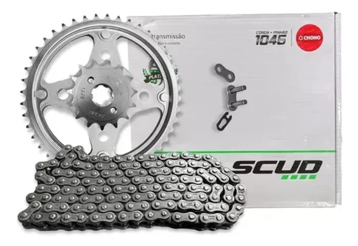 Kit Transmissão Relação Titan 125 76/82 Scud (Entrega Grátis)