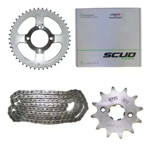 Kit Transmissão Relação Shineray Phoenix 50 Scud (Entrega Grátis)
