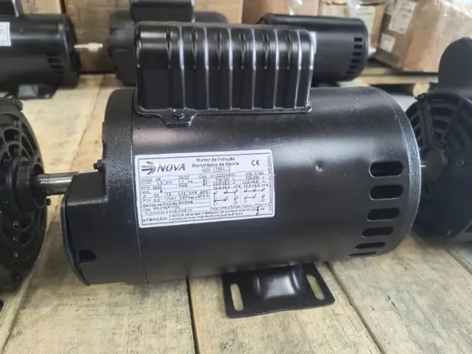 Motor Elétrico 1,5 cv 2 Polos Alta Rotação Monofásico Nova Motores IP 21 Seminovo (2)