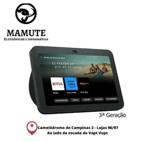 Amazon Echo Show 8 3ª Geração - Smart Screen - Tela 8" com Wi-Fi e Bluetooth