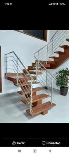 Guarda corpo e corrimão de aço inox