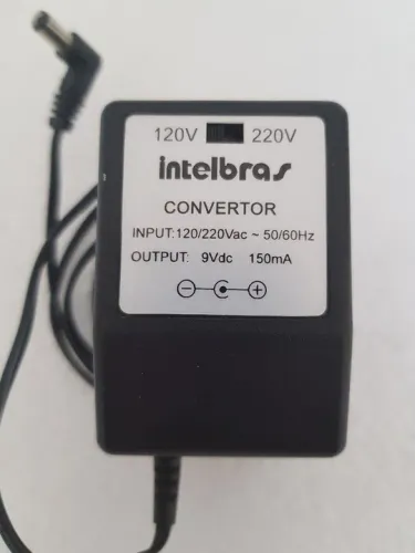 Fonte Alimentação Telefone S/ Fio Intelbras Bivolt 9V 150mA