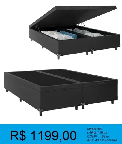 Base box bau queen - parcelamos sem juros