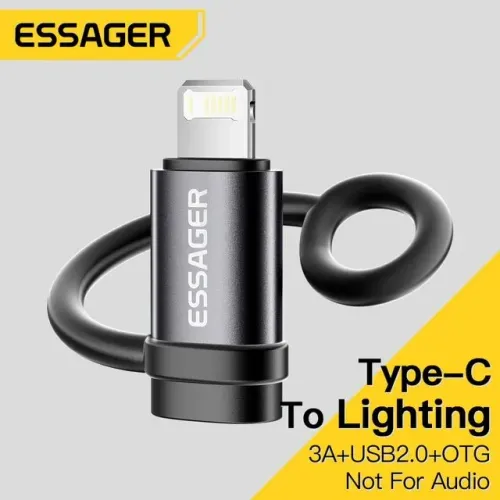 Essager adaptador otg tipo c para iPhone,material alumínio