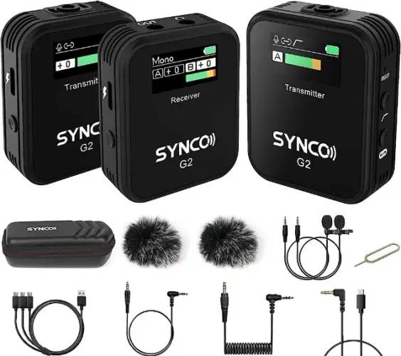 Synco G2 A2 Microfones de lapela Omnidirecional Profissional