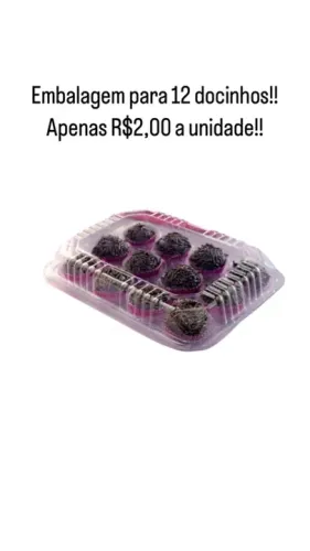 Embalagem para 12 docinhos