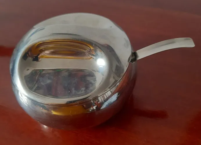 Açucareiro de inox com colher Tramontina