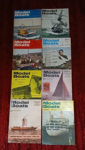 Coleção de Revistas Model Boats - Anos 60 e 70
