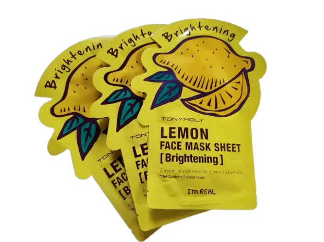 Máscara Facial Coreana Tonymoly Clareadora - Pack 3 unidades - Novo