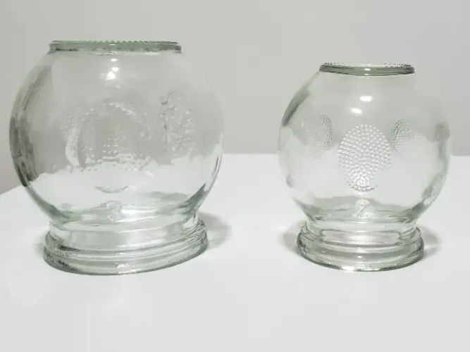 2 ventosas de vidro