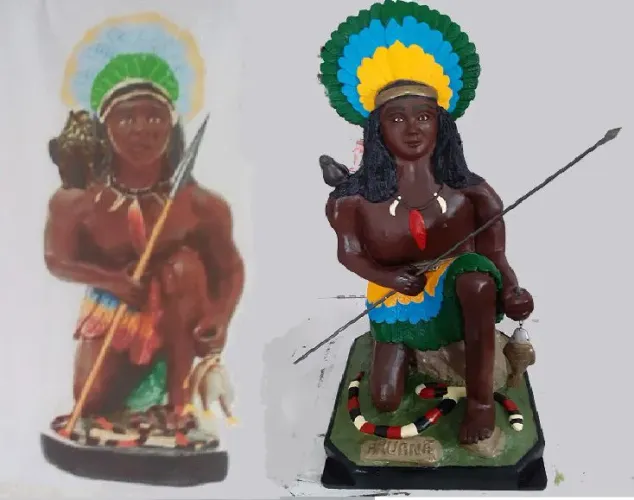 Modelagem por desenho ou descrição Imagem Gesso Umbanda