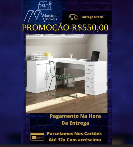 GRANDE PROMOÇÃO MESA ESCRITÓRIO ENTREGA GRATIS ACEITA CARTÃO