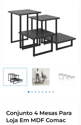CONJUNTO MESAS PARA LOJA