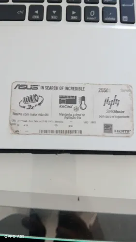 Carcaça notebook asus z550s