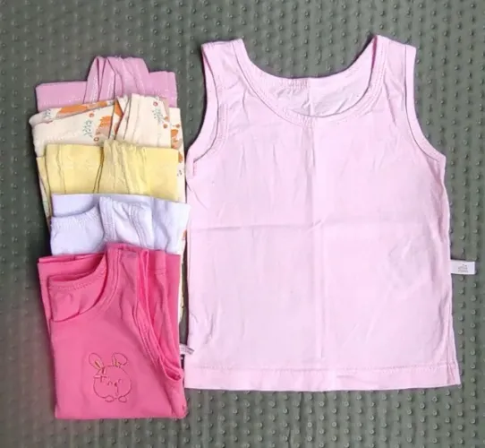 Kit 6 blusas recém nascido (4 RN e 2 P))