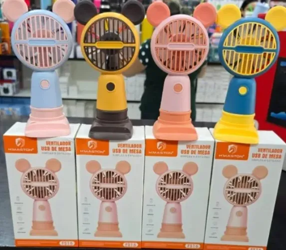 Ventilador Portátil com Suporte para Celular