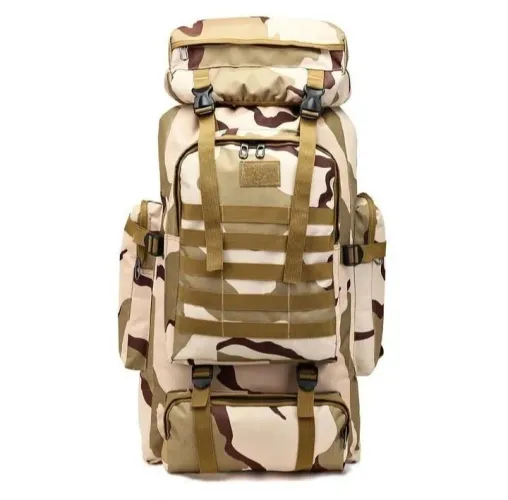 NOVIDADE! MOCHILA TÁTICA MILITAR CAMUFLADA GRANDE 80L