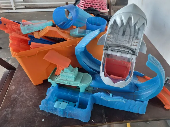 Pista Hot Wheels Tubarão